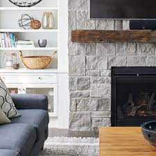 Original peacock green granite fireplace. Top 70 Best Stone Fireplace Design Ideas Rustic Rock Interiors