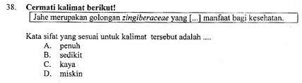 Dan harapannya, apa yang admin bagikan kali ini dapat membantu anak didik dalam memahami dan mengerjakan contoh. Soal Melengkapi Kalimat Dengan Kata Sifat Yang Tepat Soal Un Smp Tahun 2019 Dan Pembahasan Zuhri Indonesia
