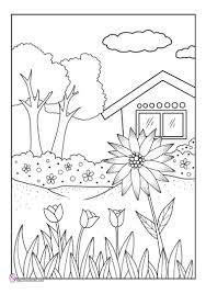 Gambar berikut adalah gambar pemandangan alam, gambarnya sangat sederhana dan mudah untuk diwarnai. Download 133 Gambar Mewarnai Anak Tk Sd Pdf Hewan Bunga Dll