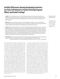 Check spelling or type a new query. Pdf Fertility Differences Among Developing Countries Are They Still Related To Family Planning Program Efforts And Social Settings