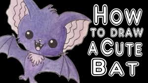 #drawings #kids #art #cute art #sketchs #funny food ##how to draw #goofy #fun #creative. How To Draw A Super Cute Bat Youtube