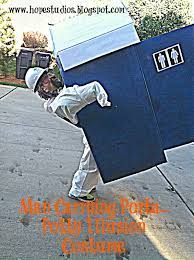 Illusion Costume Man Carried Away In A Porta Potty Illusion Costumes Mens Halloween Costumes Mens Costumes
