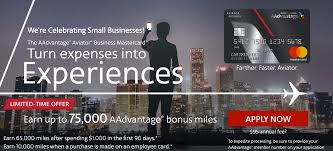 For every one dollar spent at eligible office supply, telecom and car rental merchants. 75 000 Mile Offer Back For Barclays Aadvantage Business Card View From The Wing