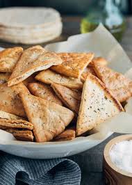 I often prepare the dough through the first rise, punch it down, and then keep it refrigerated for up to a week. Homemade Pita Chips With Flavor Variations Striped Spatula