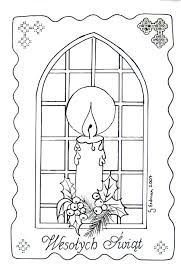 Window Candle Pattern Christmas Coloring Pages Parchment Design Pattern Coloring Pages