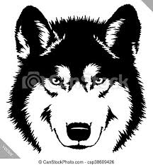 In this video, i draw a wolf using white charcoal. Black And White Paint Draw Wolf Illustration Black And White Linear Paint Draw Wolf Illustration Canstock