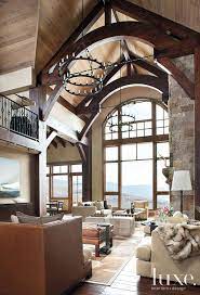Contemporary Forms Meet Rustic Nuances In Vail Valley Home Luxe Interiors Rustic House Home