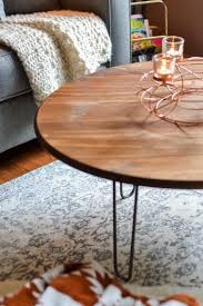 Build Your Own Diy Coffee Table With Hairpin Legs In One Afternoon Add Retro Flair To Your Living Ro Coffee Table Wood Diy Coffee Table Round Coffee Table Diy
