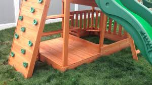Additional components include pieces for the slide. Backyard Discovery Pacific View Playset Swing Set Paradise Youtube