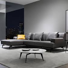 Clio ii gray leather power reclining sofa w/ power headrest. Italian Minimalist Leather Sofa Living Room Couch Set Nappa Leather Corner Sofa Modern Simple Modern Couch Aliexpress