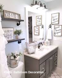 Some small bathroom decorating ideas can be achieved with just a quick update. Rustic Bathroom Decoration Ideas Farmhouse Bathroom Decor Bathroom Decor Small Bathroom Decor