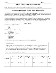 Pivot interactives mitosis in onion root tips answer key. Online Onion Root Tip Assignment