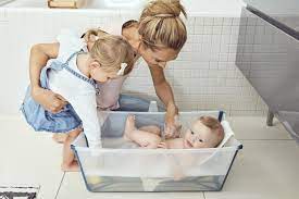 The shnuggle baby bath is suitable for newborn up to 12 months. Stokke Flexi Bath Bundle Babybadewanne Jetzt Online Kaufen Windeln De