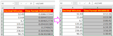 How To Convert Decimal Hours Minutes To Time Format In Excel