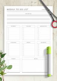 To Do List Templates Download Task List Pdf