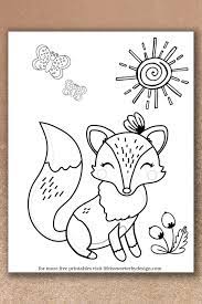The fox is an intelligent, curious animal with brilliant hunting skills and a beautiful coat. Fox Coloring Pages Life Is Sweeter By Design