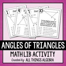 Problems day 1 answer key , gitmans. Angles Of Triangles Math Lib Distance Learning Angle Relationships Triangle Math Math
