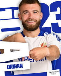 41: That is simply stunning, Darren Oldaker plays a lovely ball through to  Aaron Drinan, and his first-time finish just curls beyond the keeper 🔥  [0-3] #STFC