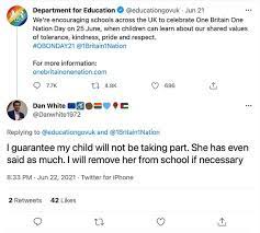 Outraged parents across the country have condemned the government's 'one britain, one nation' (obon) campaign, claiming it will 'brainwash' their children. Wmh9 Epifi4q9m