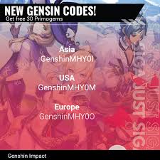 Searching for the genshin impact codes 2021? 30 Primogem Code Genshin Impact