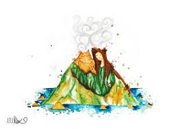 I Lava You Art Print Will Help You Show Your Love For Disney Pixar Watercolor Disney Disney Paintings Disney Art