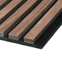 PANNELLO ACUSTICO IN LEGNO MDF E FIBRA DI POLIESTERE BASIC 2440x605x22mm  (NOCE NATURALE) : Amazon.it: Fai da te