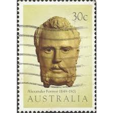 AUSTRALIA, Alexander Forrest, Explorer, yellow 1983, 30c, #2