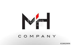 Vektor Mh Logo Letter Design Vector Typografie Logo Logo Ideen Lettering