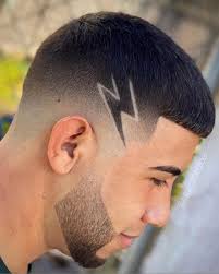 Hair designs aren't just for the back of your head. Lightning Bolt Hair Tattoo S