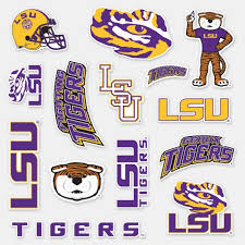 Lsu Louisiana State University Logos Sticker Zazzle Com Louisiana State University Lsu Tigers Logo University Logo