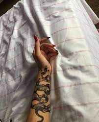 17 Snakes Wrapped Around Arm Tattoo Designs Ideas Petpress Around Arm Tattoo Snake Tattoo Design Girl Arm Tattoos