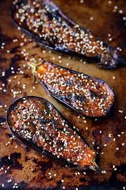 Nasu Dengaku Miso Glazed Eggplant Pickled Plum Food And Drinks Recipe Food Recipes Miso Recipe