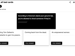 Once presented with your black and white cards, you'll have to select your the simplistic nature is continued with the mechanics; How To Play Cards Against Humanity Virtually Online For Free