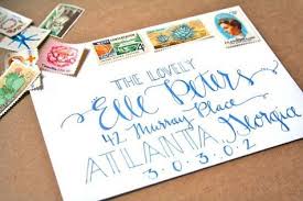 A Stamp Collection Wedding Style Inspiration Lane Addressing Envelopes Hand Lettering Creative Lettering