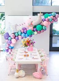 Birthday Party Ideas For 3 Year Old Daughter A Little Girl S Magical Rainbow Birthday Party Inspired By This Unicorn Themed Birthday Party Girls Birthday Party Themes Rainbow Birthday Party