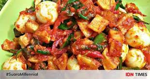 Sambal goreng tahu tempe telur puyuh. Resep Sambal Goreng Kentang Telur Puyuh Yang Sederhana Sedap Banget