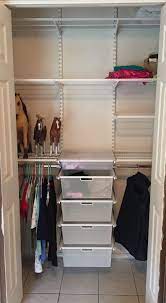 We did not find results for: A Jones For Organizing A Simple Reach In Closet Improved With Adjustable Elfa Shelving And Drawers A Jones For Organizing