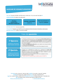 In Formate Vigo Celebrara Este Jueves 30 De Enero Una Charla Informativa Sobre El Proceso Selectivo De Auxiliar De Hogar Cuidador De La Xunta Informateoposiciones