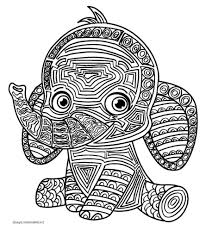 Mandala Semplici Da Colorare Per Bambini Un Tenero Elefantino Tutto Occhi E Orecchie Bambini Da Colorare Mandala Disegni Da Colorare Astratti