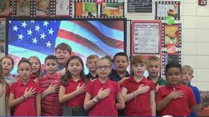 Has your first grader got around memorizing the pledge of allegiance? Pledge Of Allegiance Wfla