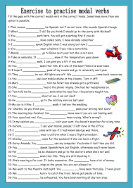 Can you explain how the meaning changes each time? English Modal Verbs Worksheets Photo Ideas Grade Chart Free Answers Pdf Samsfriedchickenanddonuts