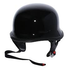 tcmt dot motorcycle half face helmet gloss black for chopper cruiser scooter biker for motocross offroad street dirt bike xl size