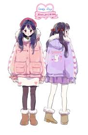 Drawingforall.net already has a number of different instructions on how to draw anime. Anime Girl In Winter Clothes Drawing Gambarku