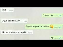 Xd, un emoticono o signo comúnmente usado en internet para expresar una cara con los ojos cerrados riendo muy fuertemente.; Que Significa Xd Youtube