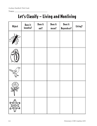 Characteristics Of Living Things Made Of Cells Obtain And Use Energy Grow And Living And Nonliving Characteristics Of Living Things 2nd Grade Worksheets