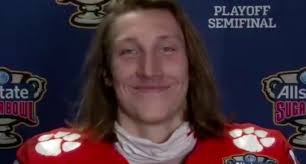 If trevor lawrence was a female athlete, everybody would immediately demand that the male reporter who asked this question be fired.#outkick. Trevor Lawrence Presser Awkwardly Includes Mustache Commentary From Unmuted Reporter