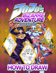 Draw a jagged, diagonal line across the circle. How To Draw Jojo S Bizzare Adventure Characters An Interesting Activity Book That Show Kids How To Draw Step By Step A Lot Of Jojo S Bizzare Adventure Characters Designs To Follow Fincher Phillips