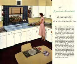 Beautifully accented with crown molding and decorative hardware, this stylish cabinet is treated with a classic white finish that complements a variety of bathroom designs. American Standard Steel Kitchen Cabinets 16 Page Catalog From 1953
