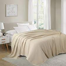 Amazon.com: TreeWool 100% Cotton Blankets with Seam, Queen Size for Bed -  Waffle Weave Blankets for All Seasons, Cozy and Soft Woven Blankets,  Lightweight Fall Blankets (90 x 90 Inches, Beige) : Home & Kitchen