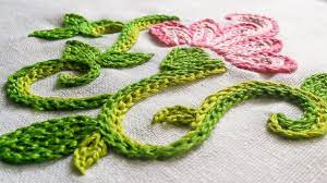 It is pretty simple to almost all hand embroidery patterns call for chain stitch in it. Hand Embroidery Flowers How To Braided Chain Stitch Handiworks 8 Handiworks